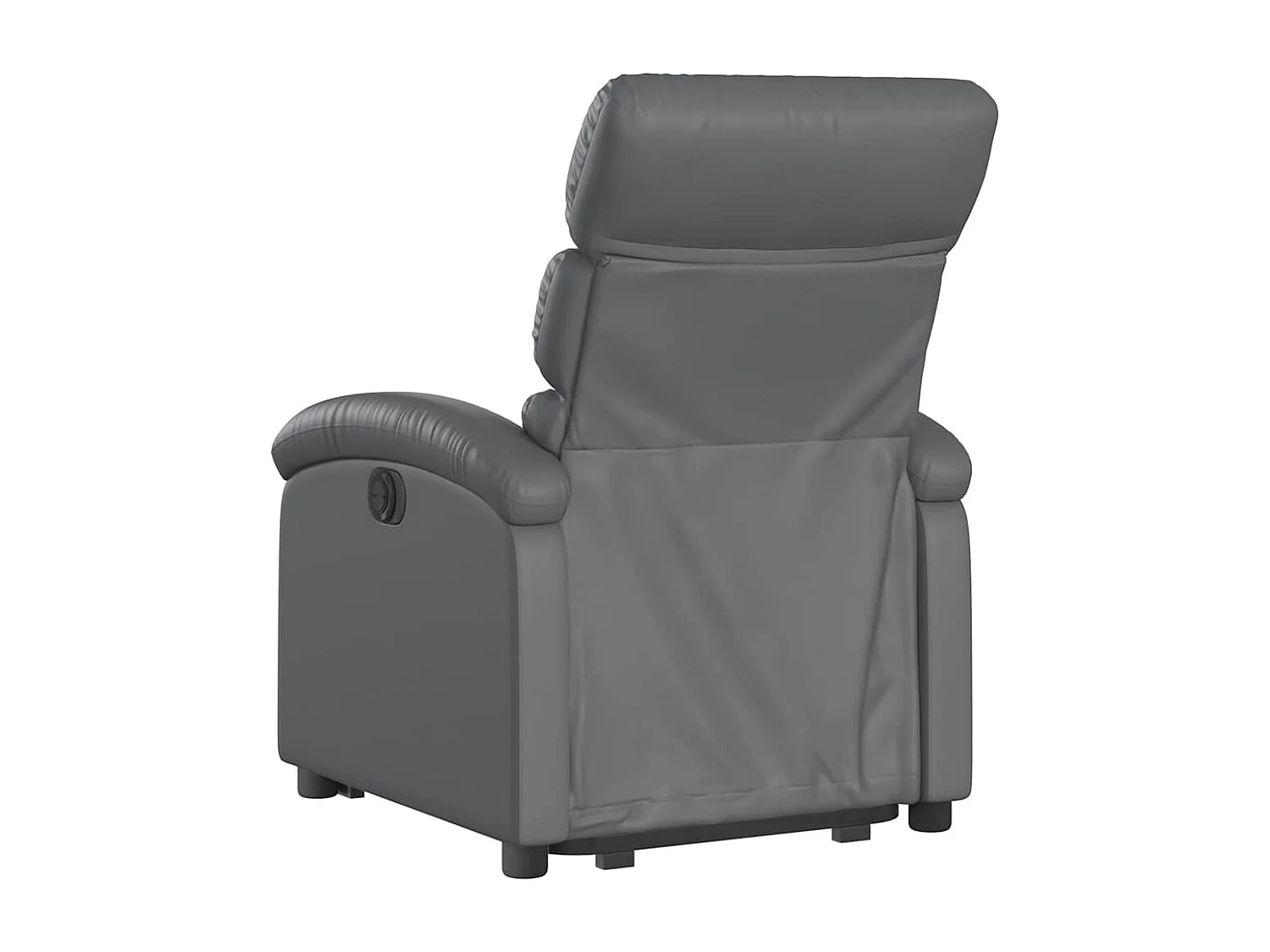 Sillón de relax | Sillón reclinable elevable eléctrico de cuero sintético gris SHL2397