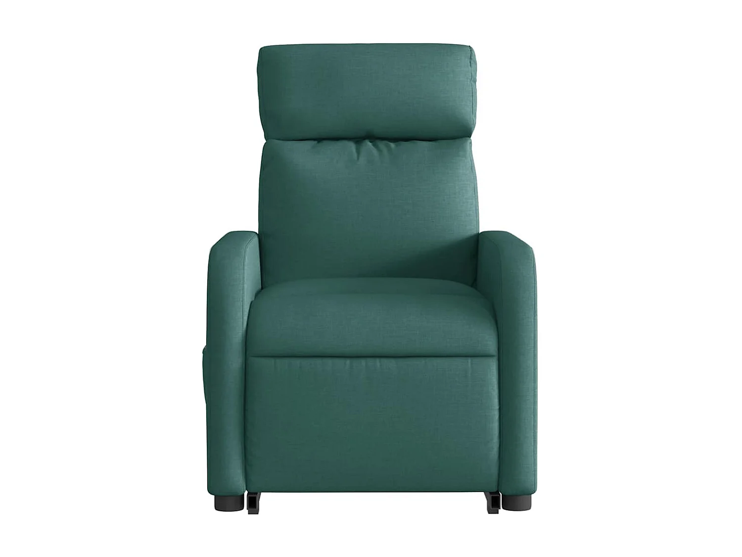 Silla de masaje reclinable de pie de tela verde oscura SHL3704