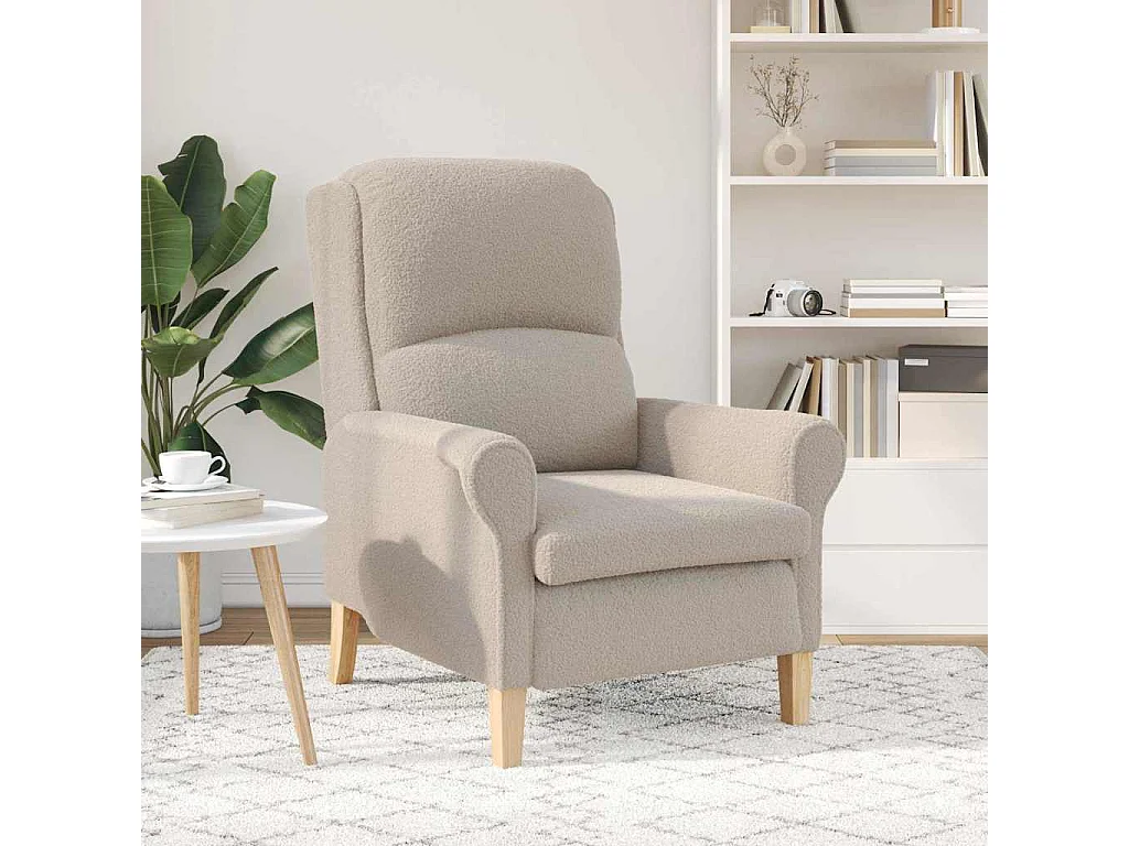 Poltrona | Cadeira Relax Cinzento-claro 76x94x102 cm SHL369682