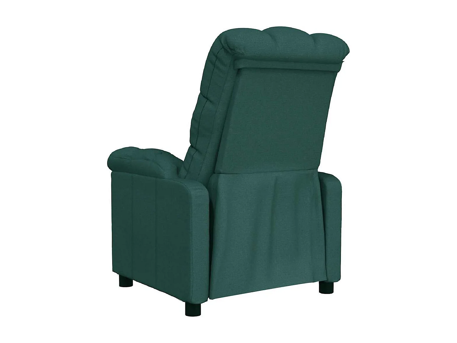 Fauteuil salon-Chaise d'appoint-Fauteuil inclinable 74x99x102 cm Vert foncé Tissu SHL4004