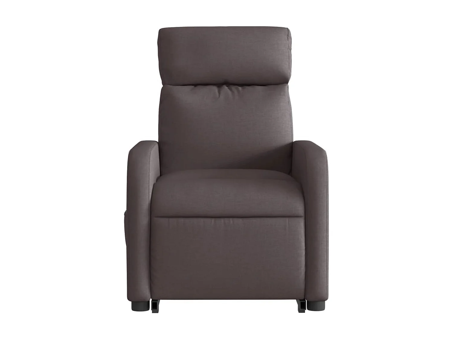 Relaxsessel | Lounge Sessel für Wohnzimmer mit Aufstehhilfe Dunkelbraun Stoff SHL52030