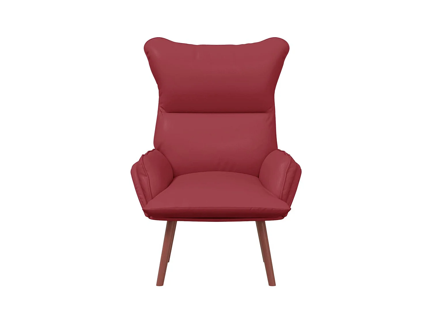 Sillón de relax | Silla Relax | Sillón de salón Rojo vino tinto 69x74x93 cm Cuero sintético SHL6345