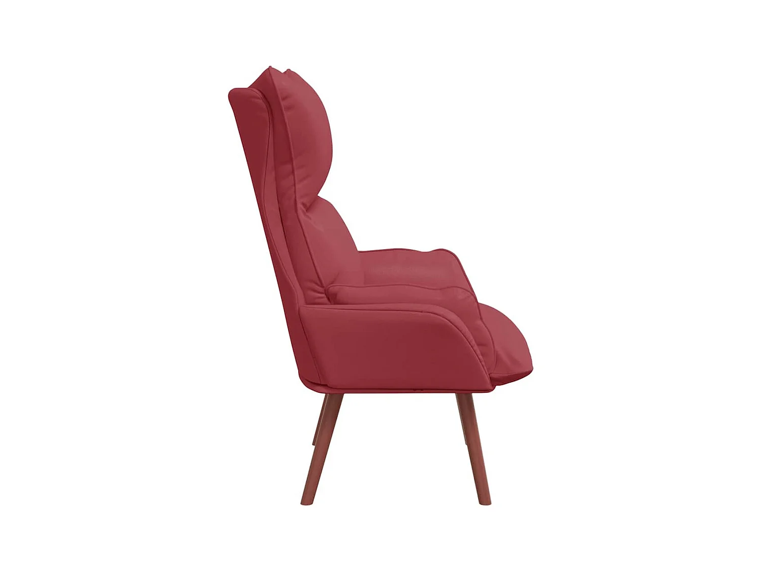 Sillón de relax | Silla Relax | Sillón de salón Rojo vino tinto 69x74x93 cm Cuero sintético SHL6345
