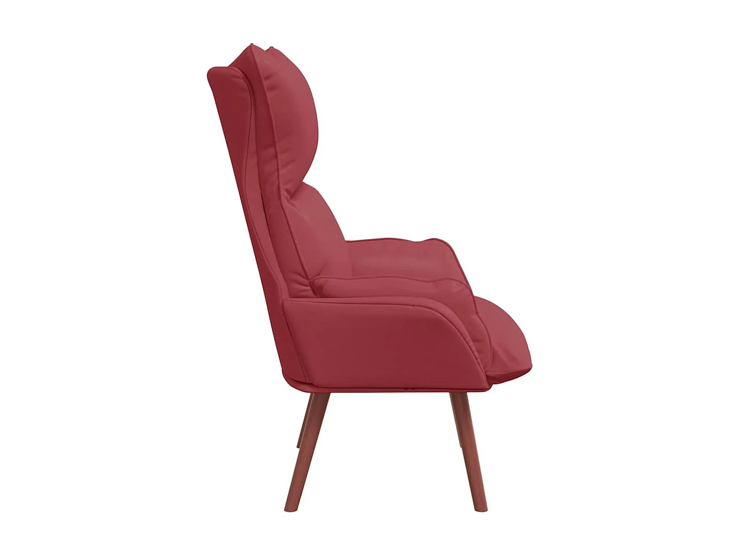 Relaxsessel | Lounge Sessel für Wohnzimmer Weinrot 69x74x93 cm Kunstleder SHL18324