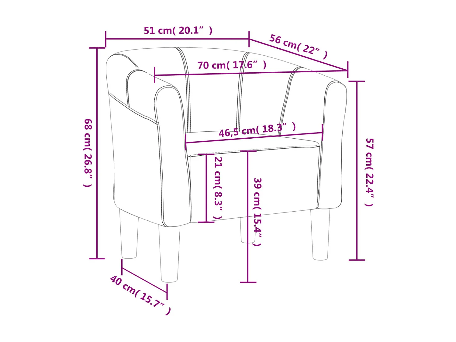 Sillón de salón | Silla de relax | Sillón de terciopelo rosa SHL4217