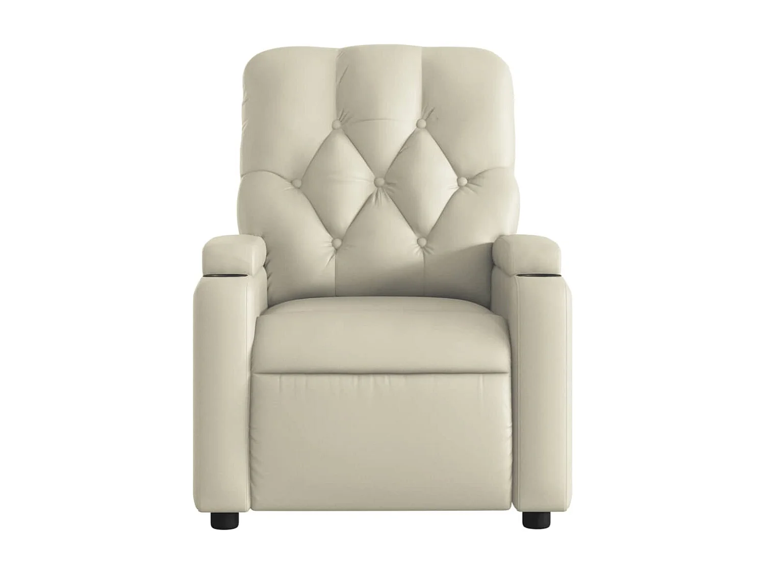 Sillón de relax | Silla | Sillón reclinable eléctrico de cuero sintético crema SHL3821