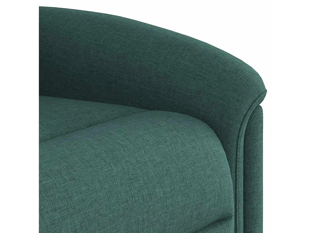 Fauteuil inclinable-Chaise de relax-Fauteuil de Massage Vert foncé Tissu SHL4837