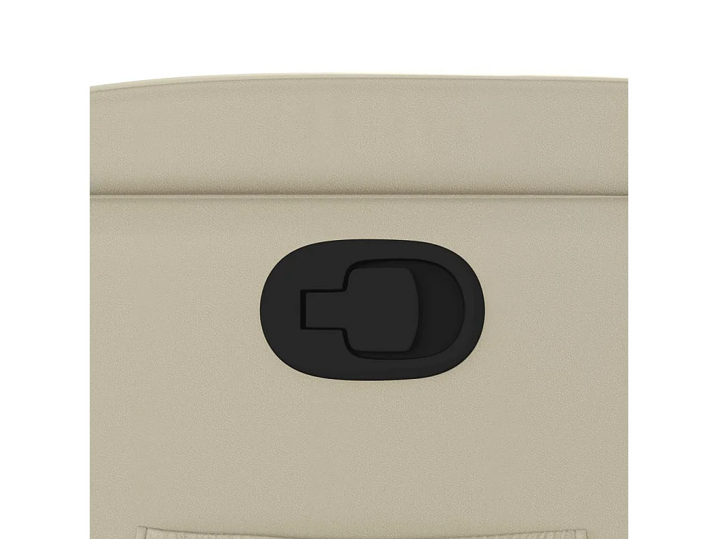 Sillón de relax | Sillón reclinable de cuero sintético crema SHL3590