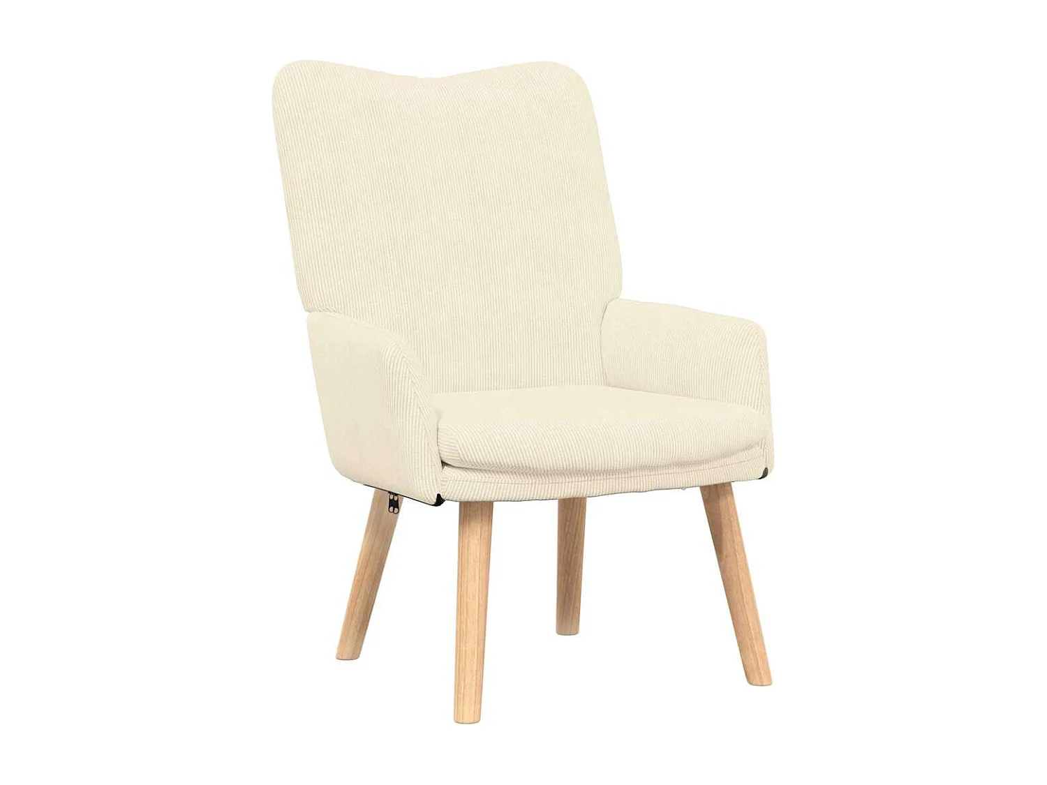 Fauteuil Salon-Chaise de relax Crème 63x67x94 cm tissu SHL1345