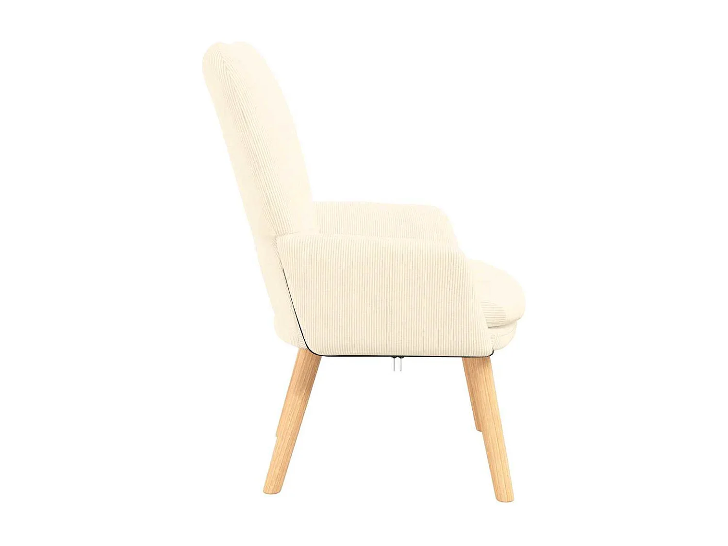 Fauteuil Salon-Chaise de relax Crème 63x67x94 cm tissu SHL1345