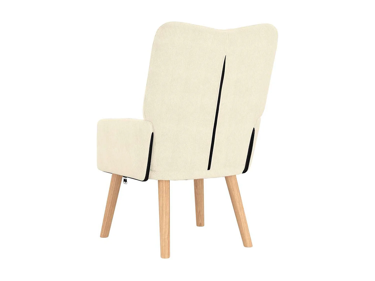 Fauteuil Salon-Chaise de relax Crème 63x67x94 cm tissu SHL1345