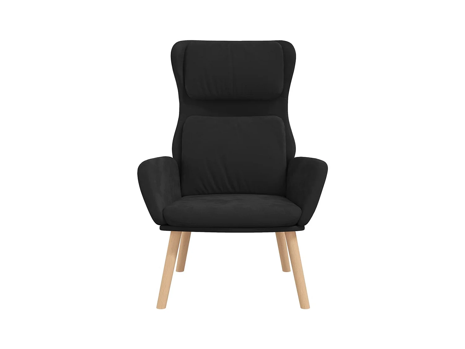 Sillón de relax | Silla de relax de terciopelo negro SHL4208