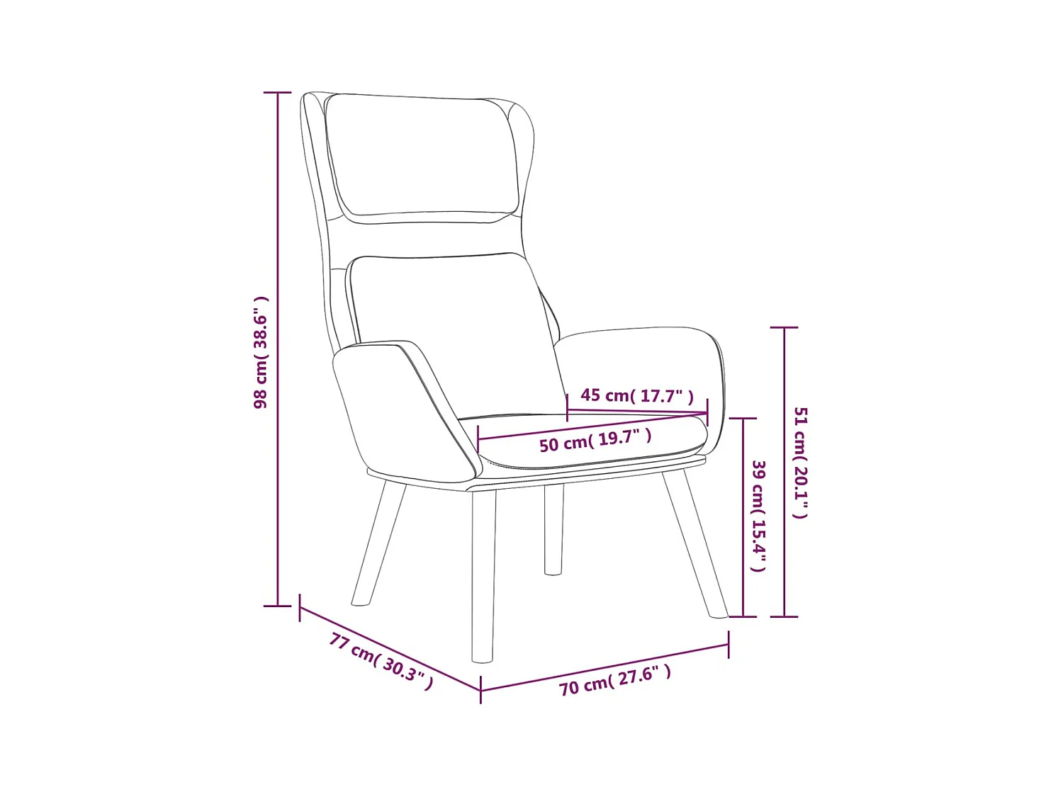 Sillón de relax | Silla de relax de terciopelo negro SHL4208