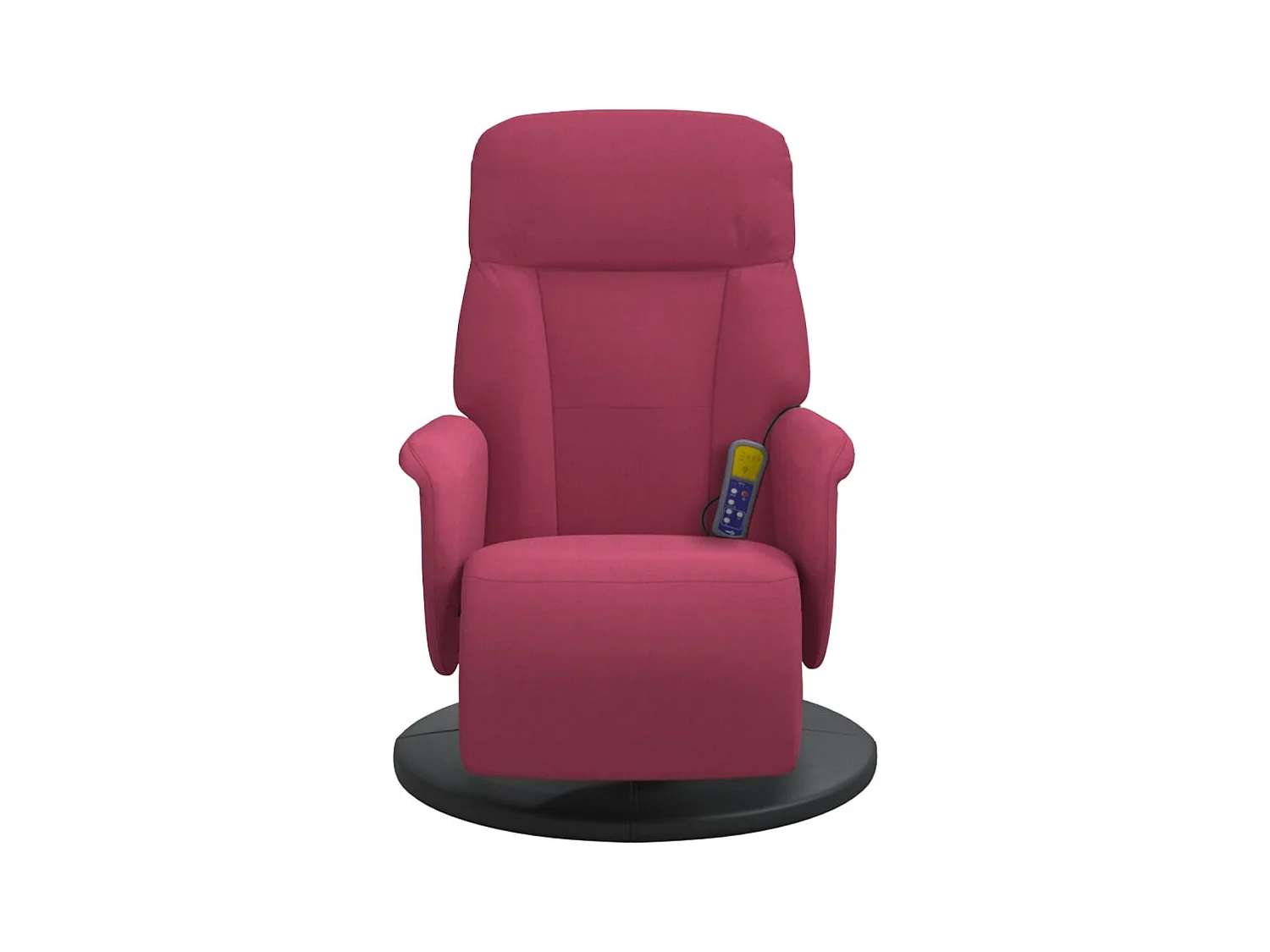 Sillón de relax | Sillón reclinable masaje con reposapiés terciopelo rojo tinto SHL3220