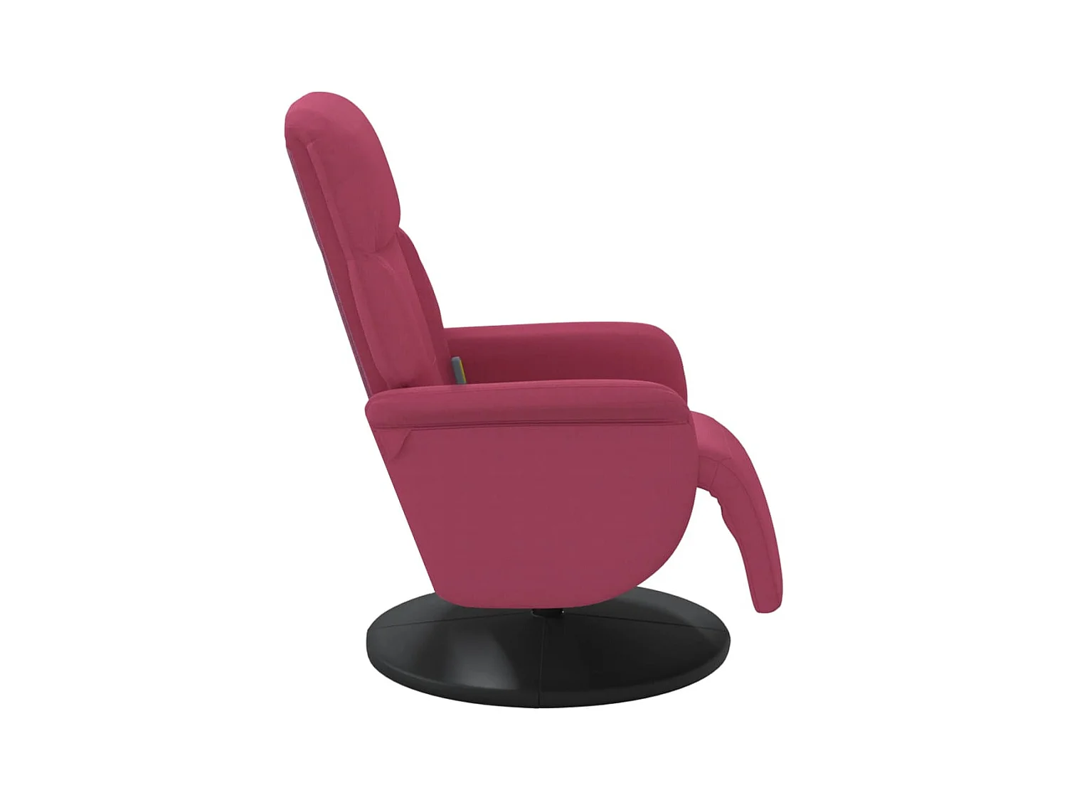 Sillón de relax | Sillón reclinable masaje con reposapiés terciopelo rojo tinto SHL3220