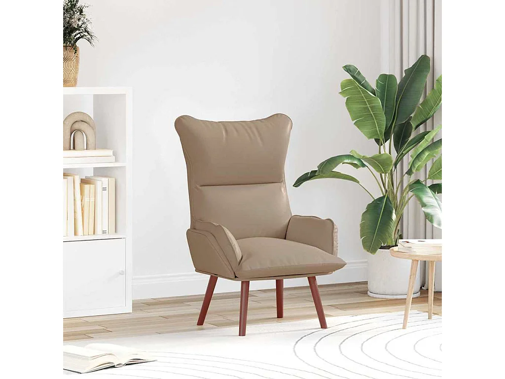Poltrona | Cadeira de Sala | Cadeira Relaxante Cappuccino 69x74x93 cm Couro sintético SHL917088