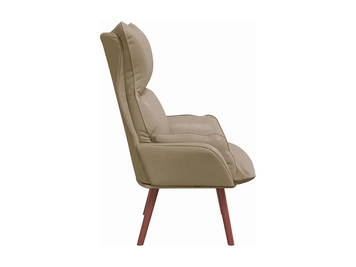 Poltrona | Cadeira de Sala | Cadeira Relaxante Cappuccino 69x74x93 cm Couro sintético SHL917088