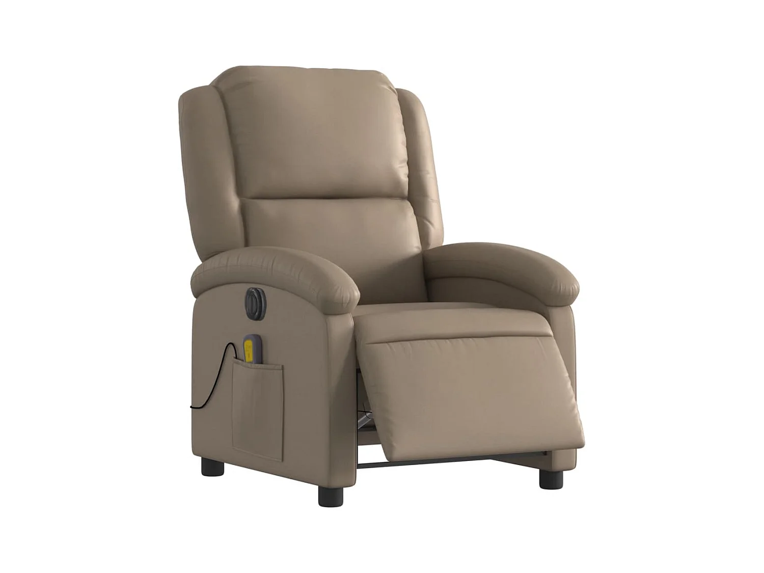 Sillón de relax | Sillón reclinable de masaje eléctrico cuero sintético capuchino SHL5622
