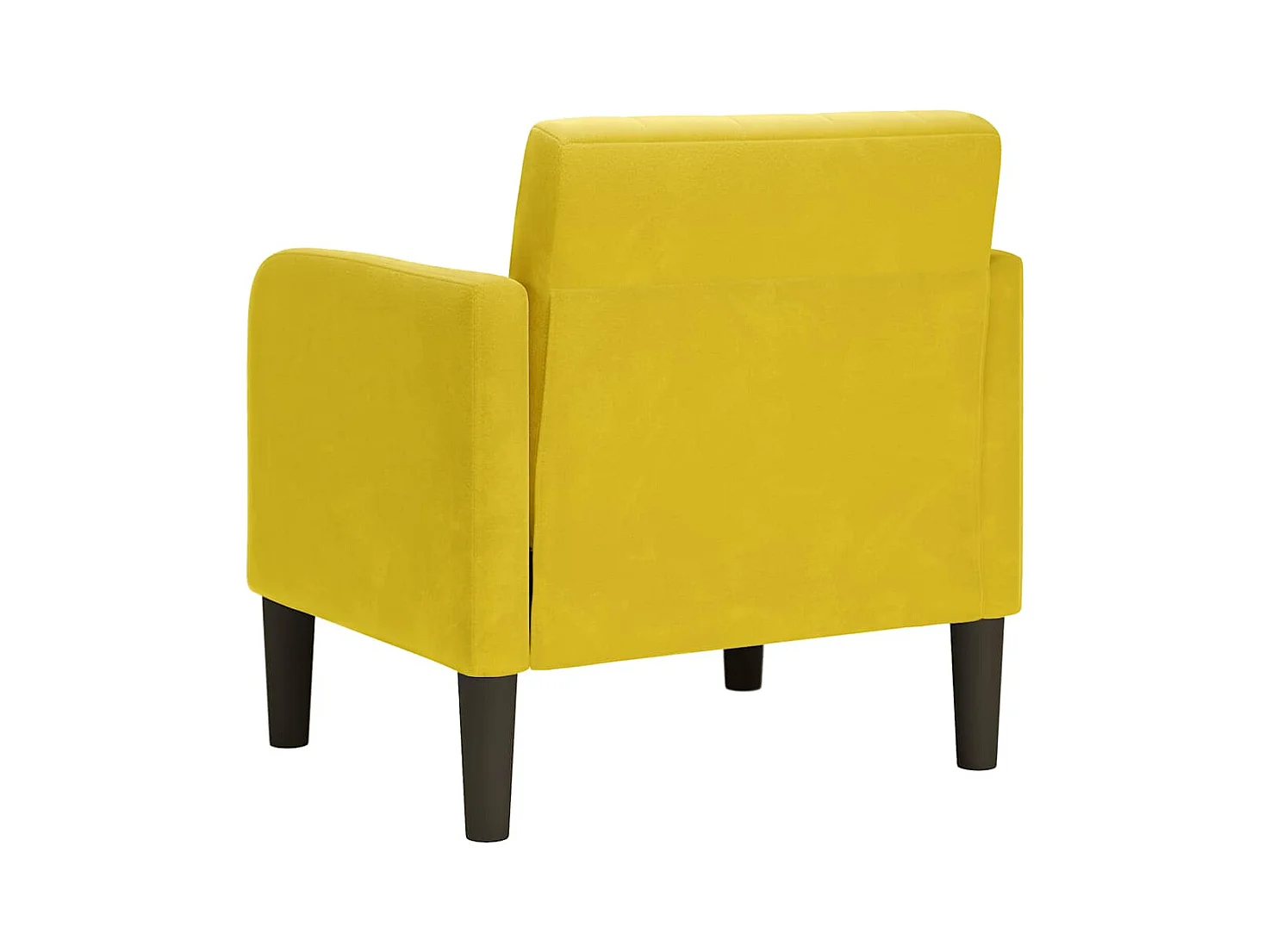 Sillón de relax con reposabrazos terciopelo amarillo 54 cm SHL6924