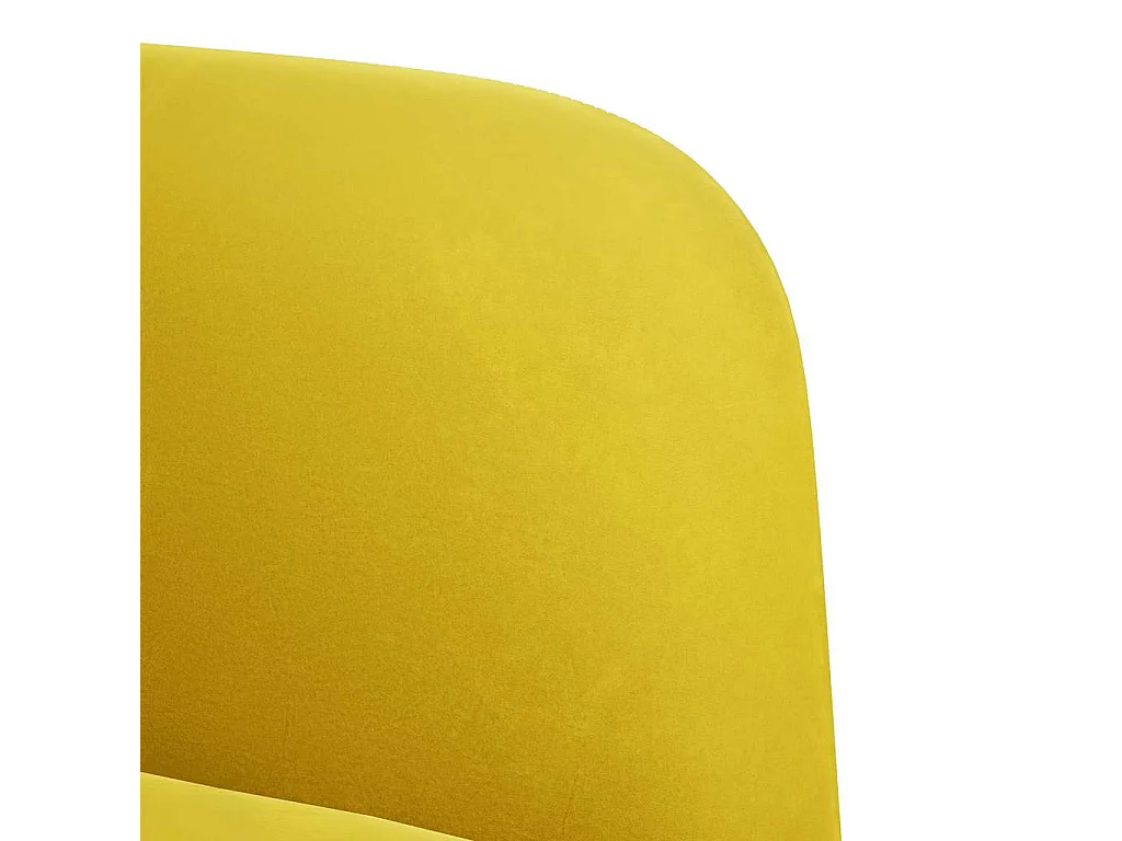Sillón de relax con reposabrazos terciopelo amarillo 54 cm SHL6924