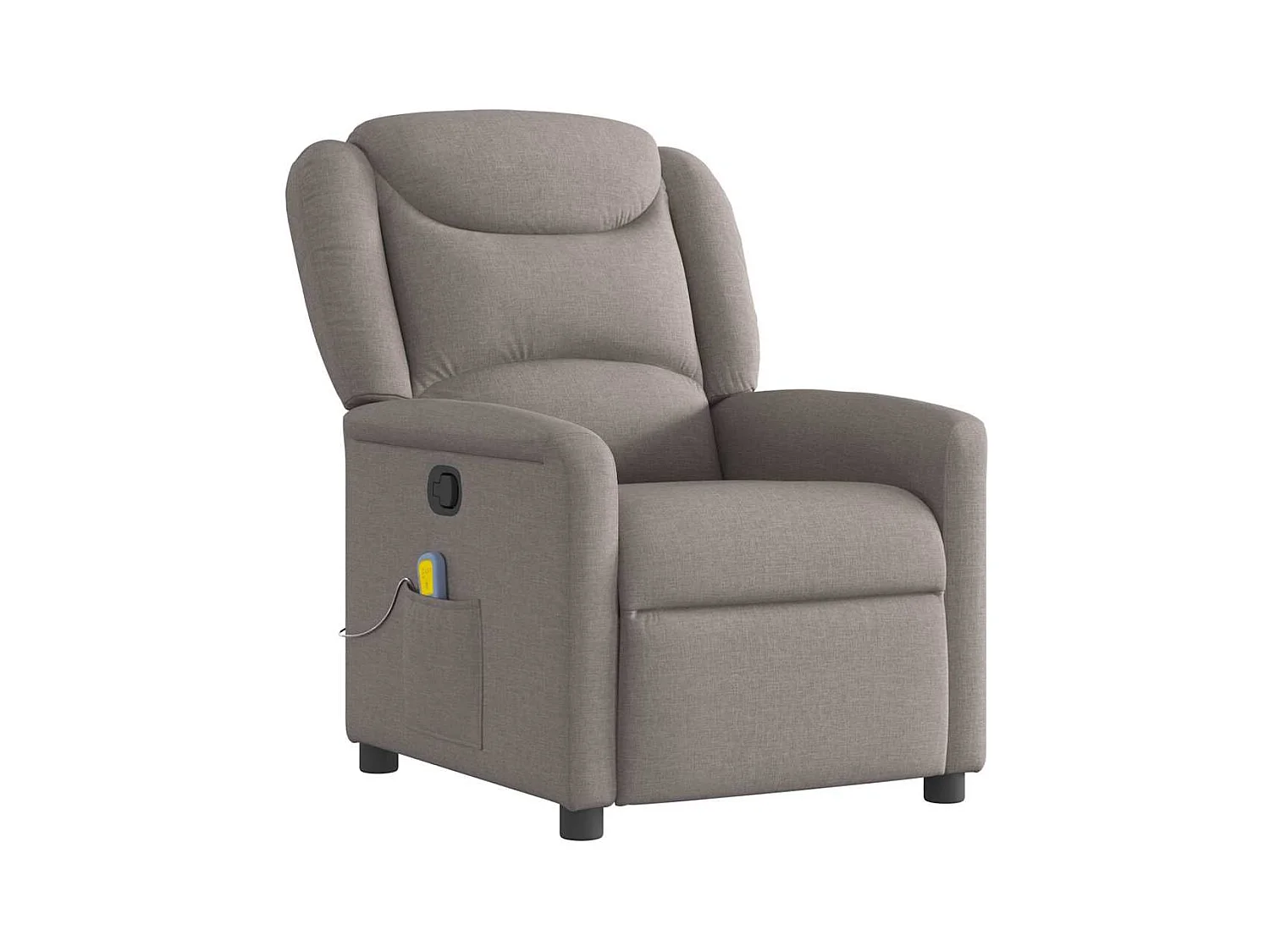 Fauteuil inclinable-Chaise de relax-Fauteuil de Massage Taupe Tissu SHL3461