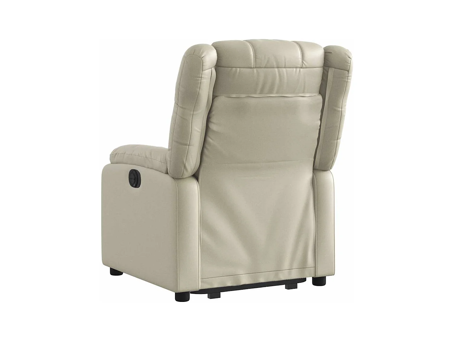 Sillón de relax | Sillón reclinable elevable cuero artificial color crema SHL5467