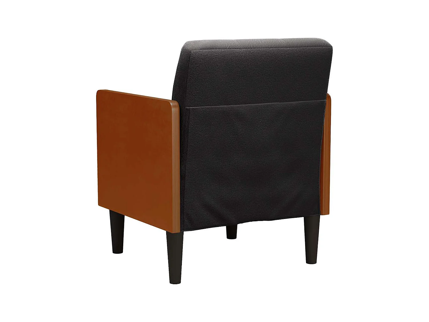 Sillón de relax con reposabrazos Terciopelo negro 55 cm SHL5936