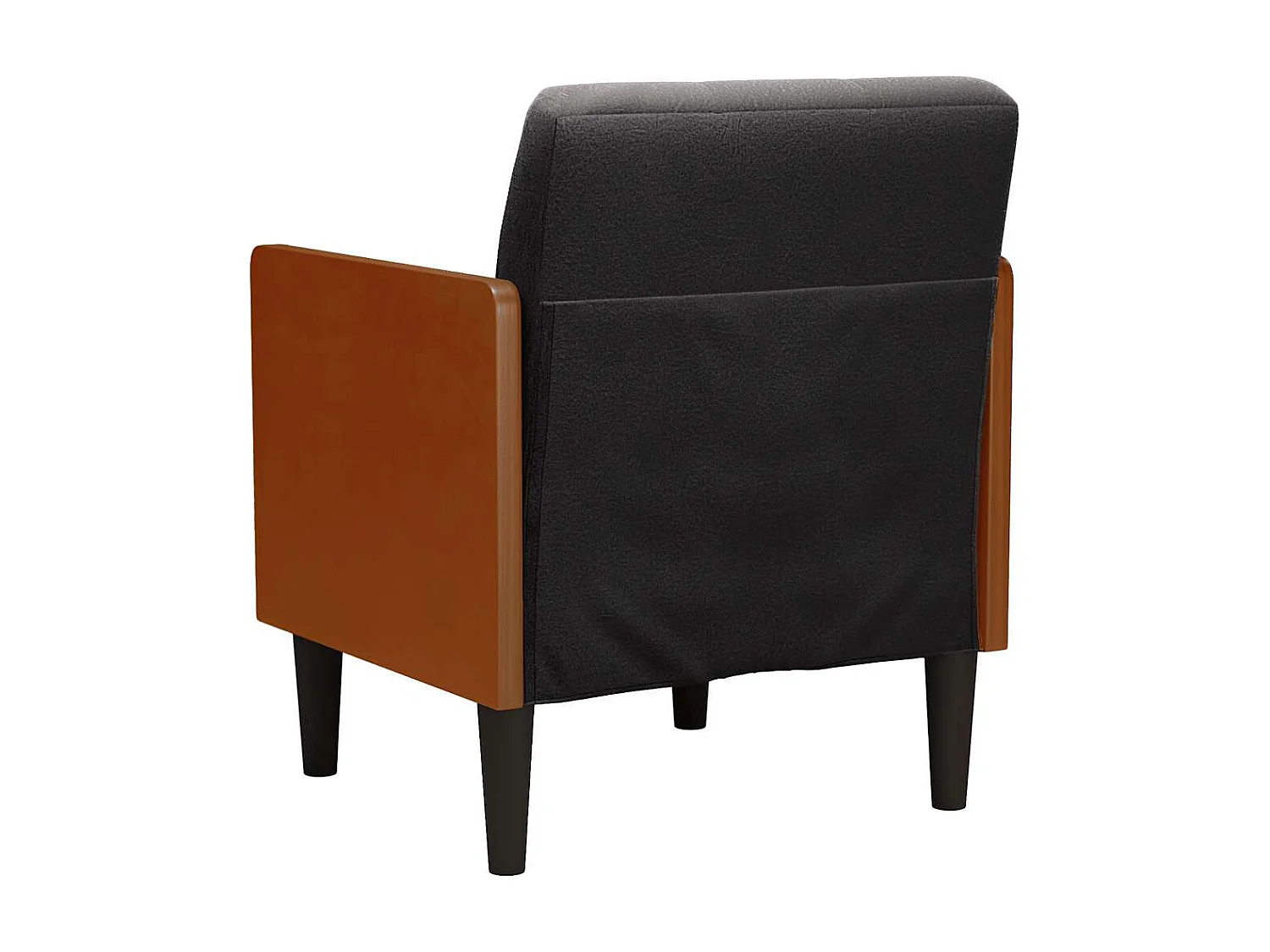 Sillón de relax con reposabrazos Terciopelo negro 55 cm SHL5936