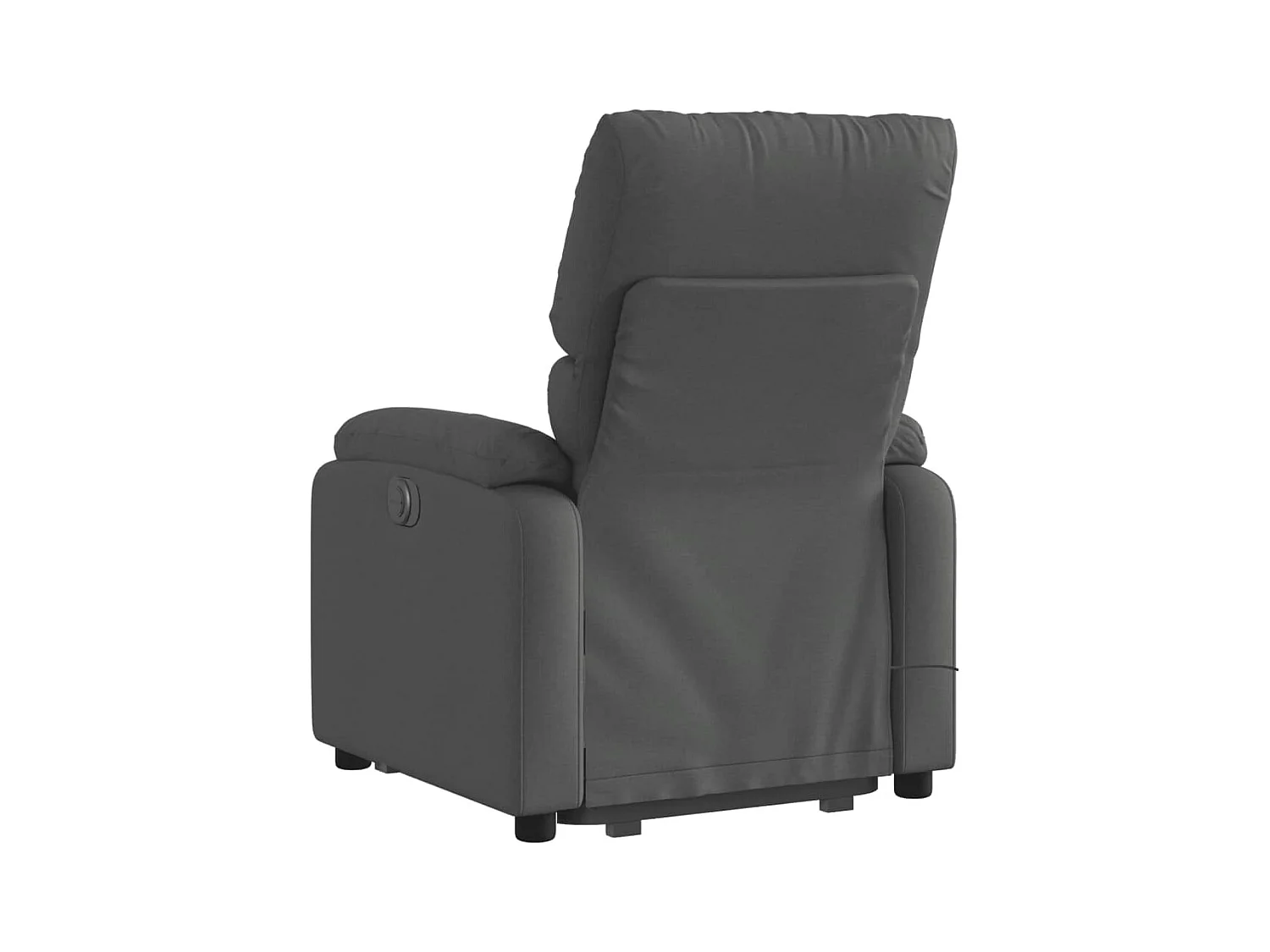 Silla de masaje reclinable de pie de tela gris oscuro SHL4354