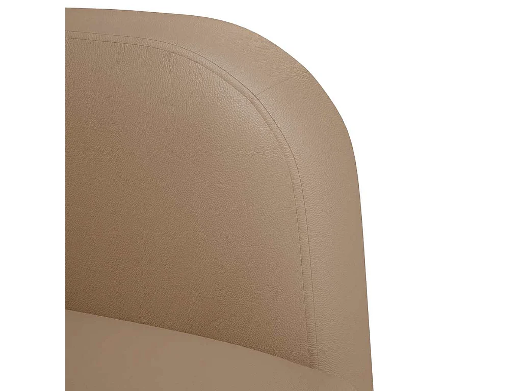 Fauteuil Salon-Chaise de relax avec accoudoirs cappuccino noir 54 cm SHL4336