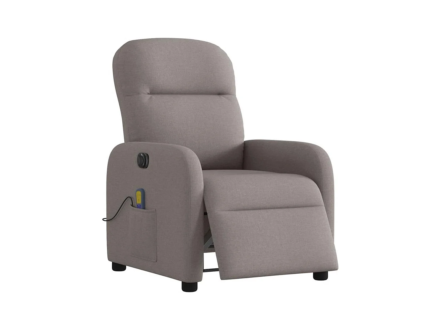 Sillón de relax | Sillón reclinable de masaje eléctrico tela gris taupe SHL2487