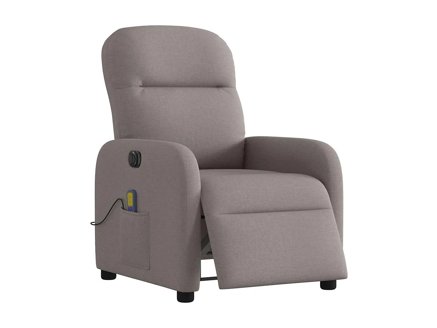 Fauteuil inclinable électrique-Fauteuil de massage de Salon Taupe Tissu SHL4962