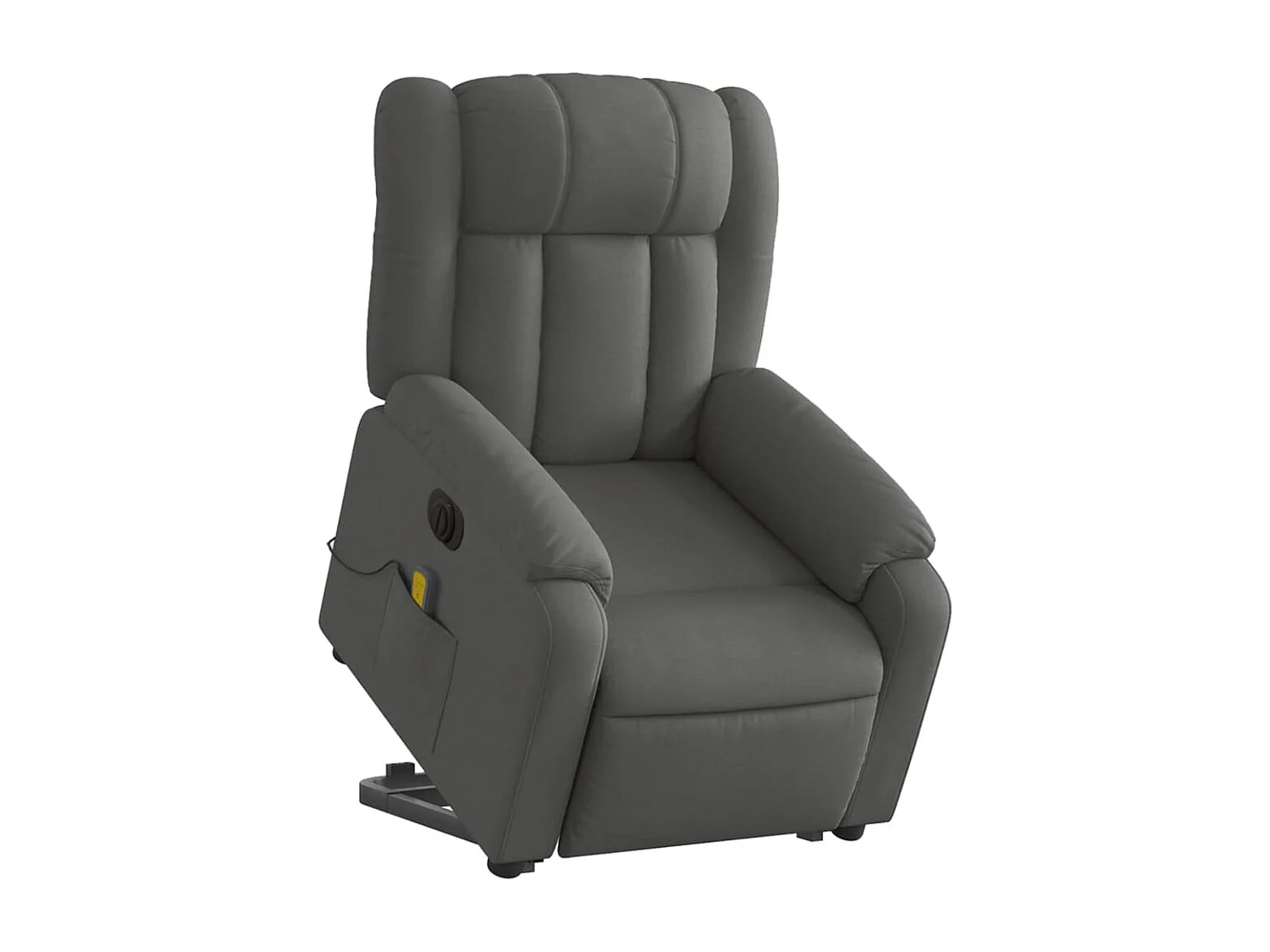 Fauteuil inclinable électrique-Chaise-Fauteuil de Massage Gris foncé Tissu SHL5191