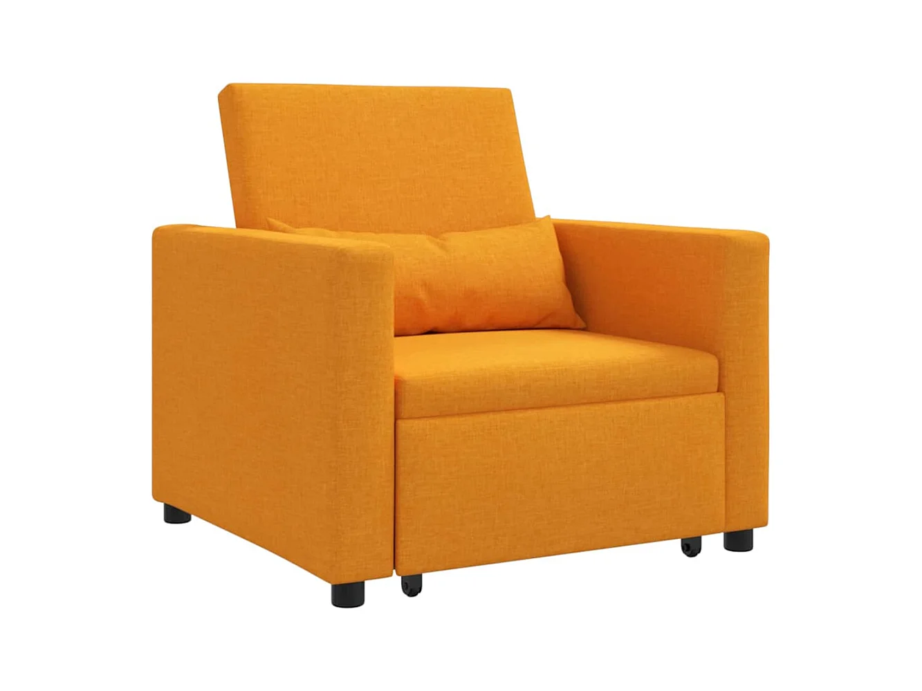 Fauteuil Salon-Chaise de relax-Chaise de Canapé Jaune foncé 90x165x87 cm tissu SHL3228