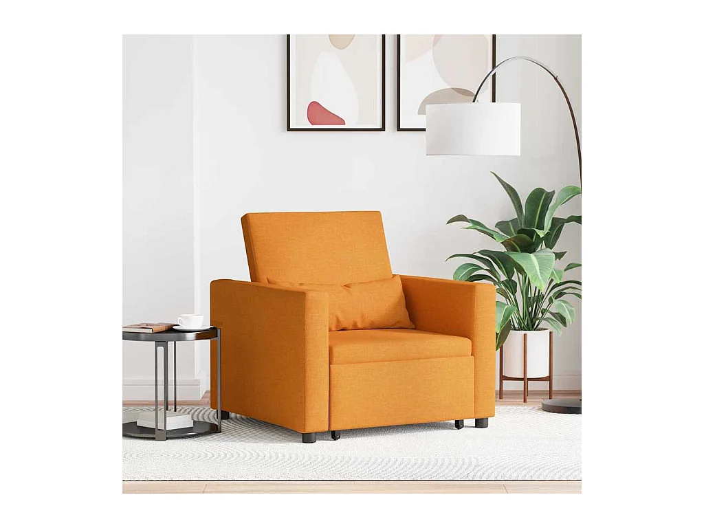 Fauteuil Salon-Chaise de relax-Chaise de Canapé Jaune foncé 90x165x87 cm tissu SHL3228