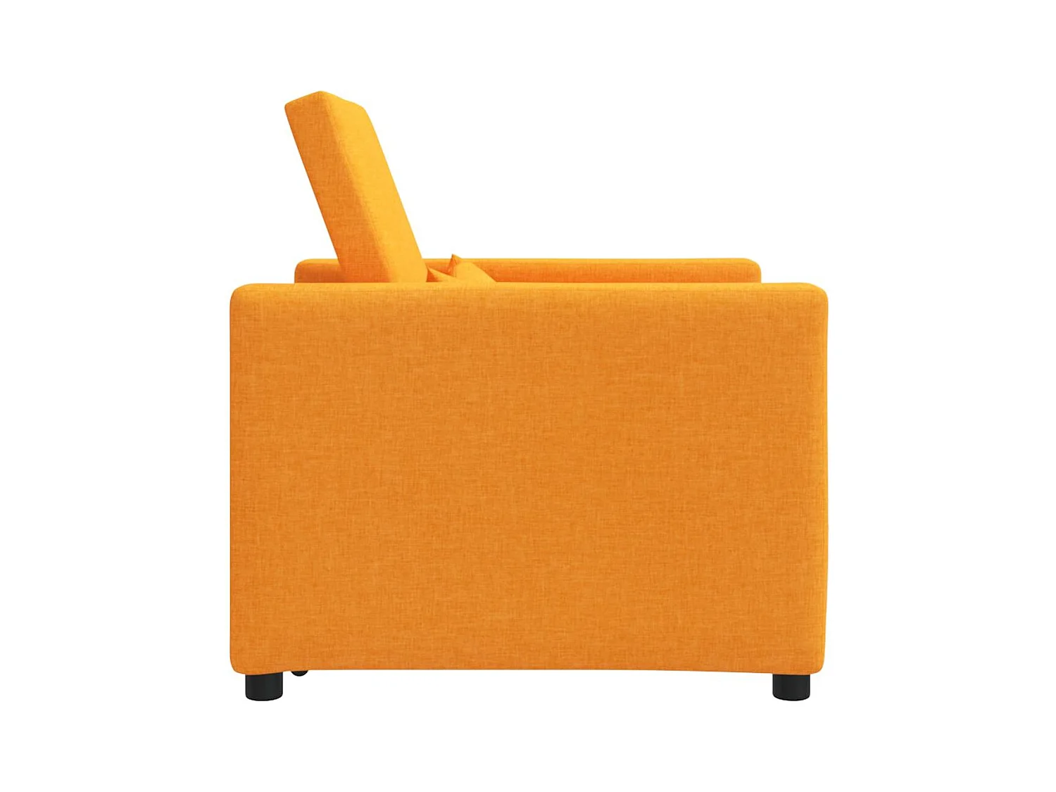 Fauteuil Salon-Chaise de relax-Chaise de Canapé Jaune foncé 90x165x87 cm tissu SHL3228
