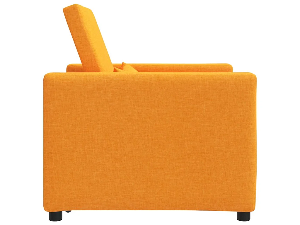 Fauteuil Salon-Chaise de relax-Chaise de Canapé Jaune foncé 90x165x87 cm tissu SHL3228