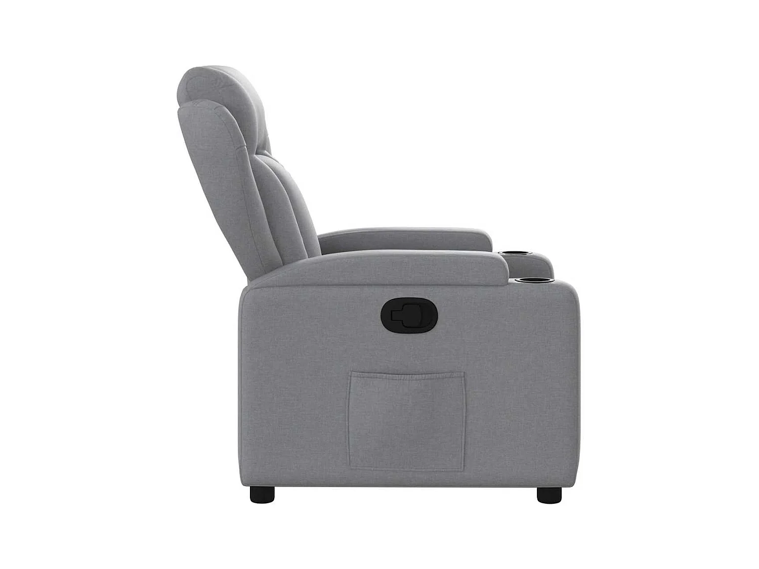 Sillón de relax | Sillón reclinable de tela gris claro SHL4879