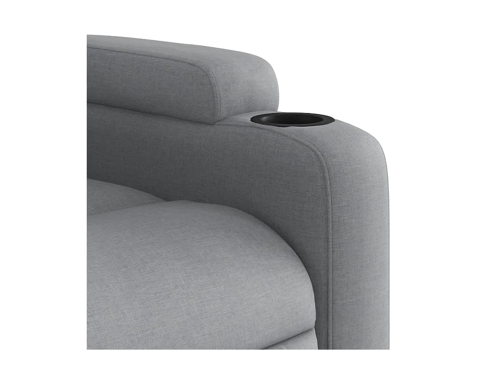Sillón de relax | Sillón reclinable de tela gris claro SHL4879