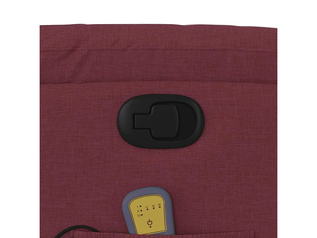 Fauteuil inclinable-Chaise de relax-Fauteuil de Massage Rouge bordeaux Tissu SHL4583