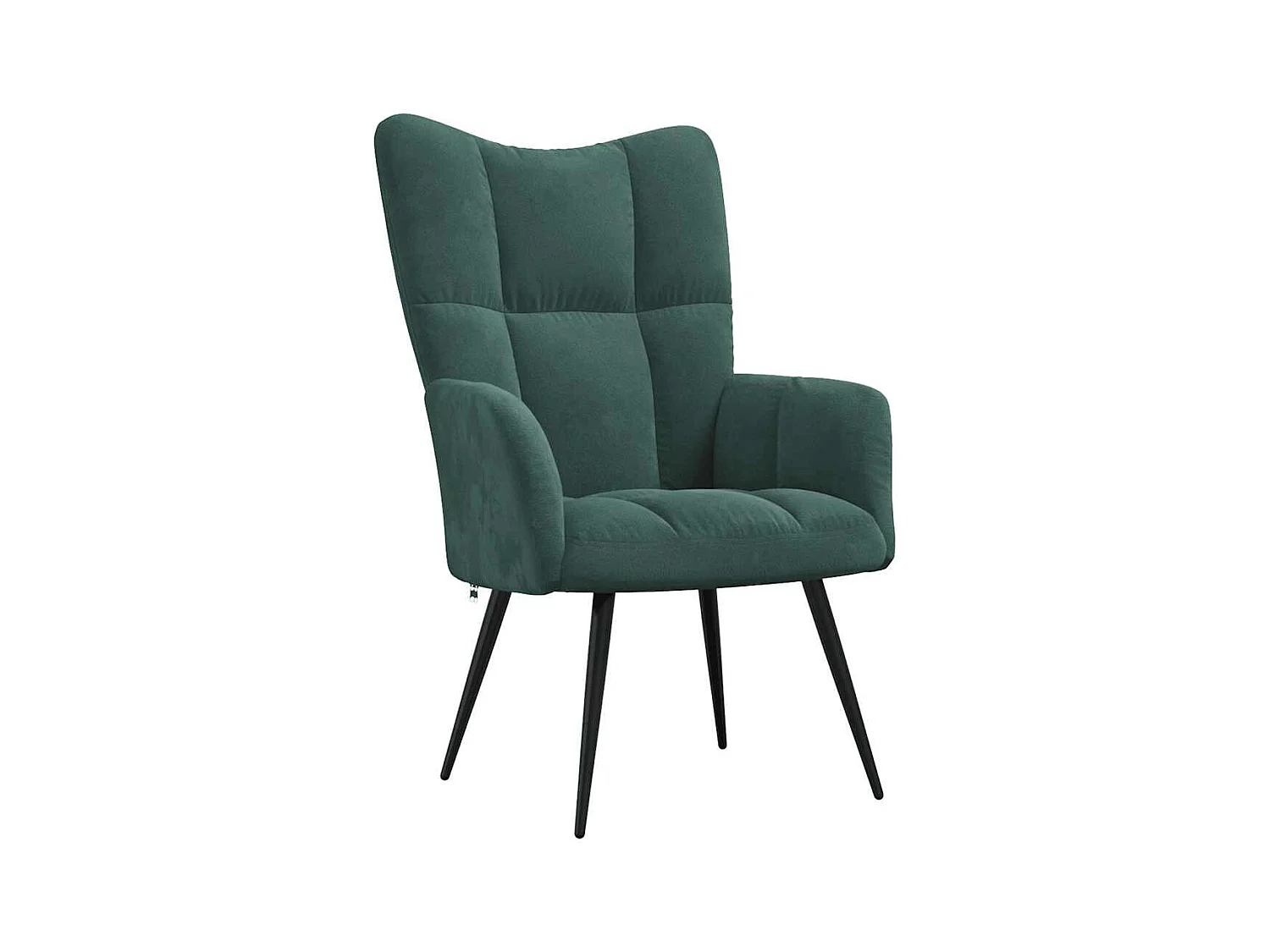 Chaise de relaxation-Fauteuil de Salon Vert foncé Velours SHL1441