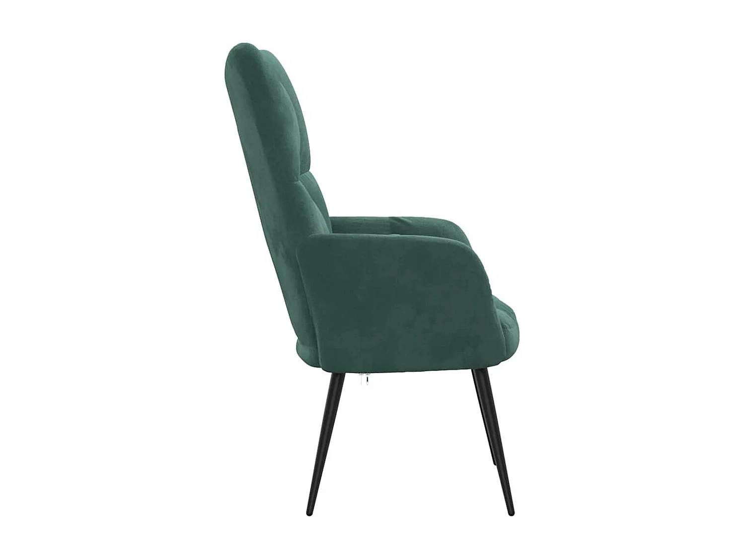 Chaise de relaxation-Fauteuil de Salon Vert foncé Velours SHL1441