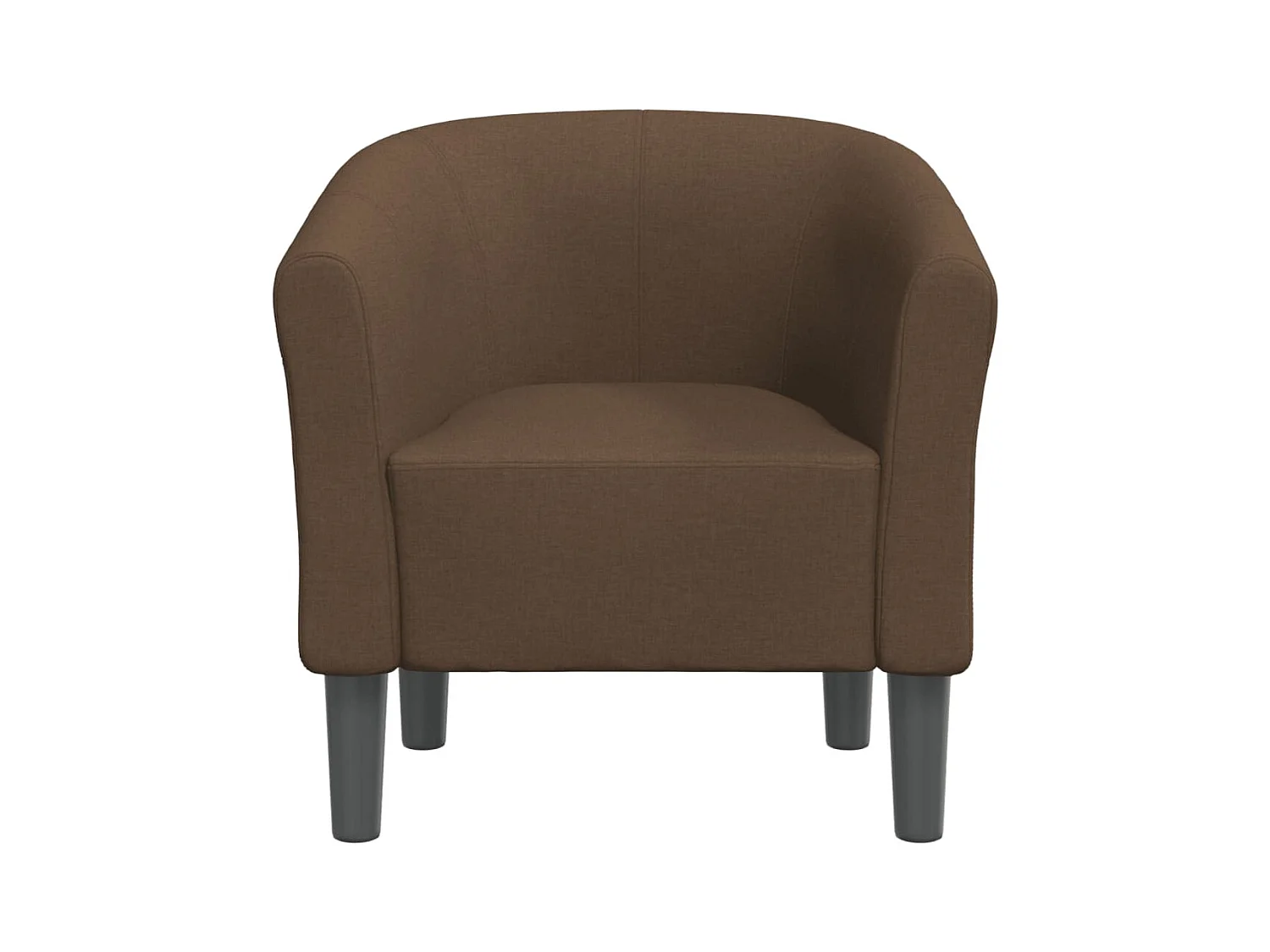 Sillón de salón | Silla de relax | Sillón de tela marrón SHL4373