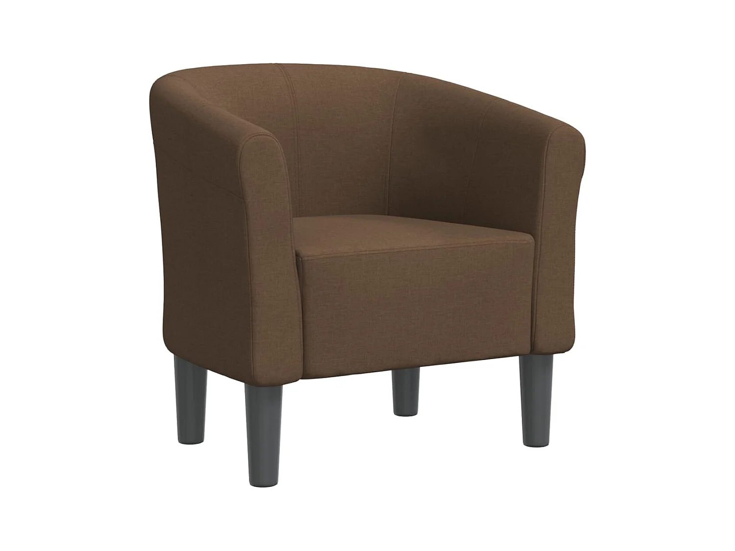 Fauteuil de Salon-Chaise cabriolet marron tissu SHL5174