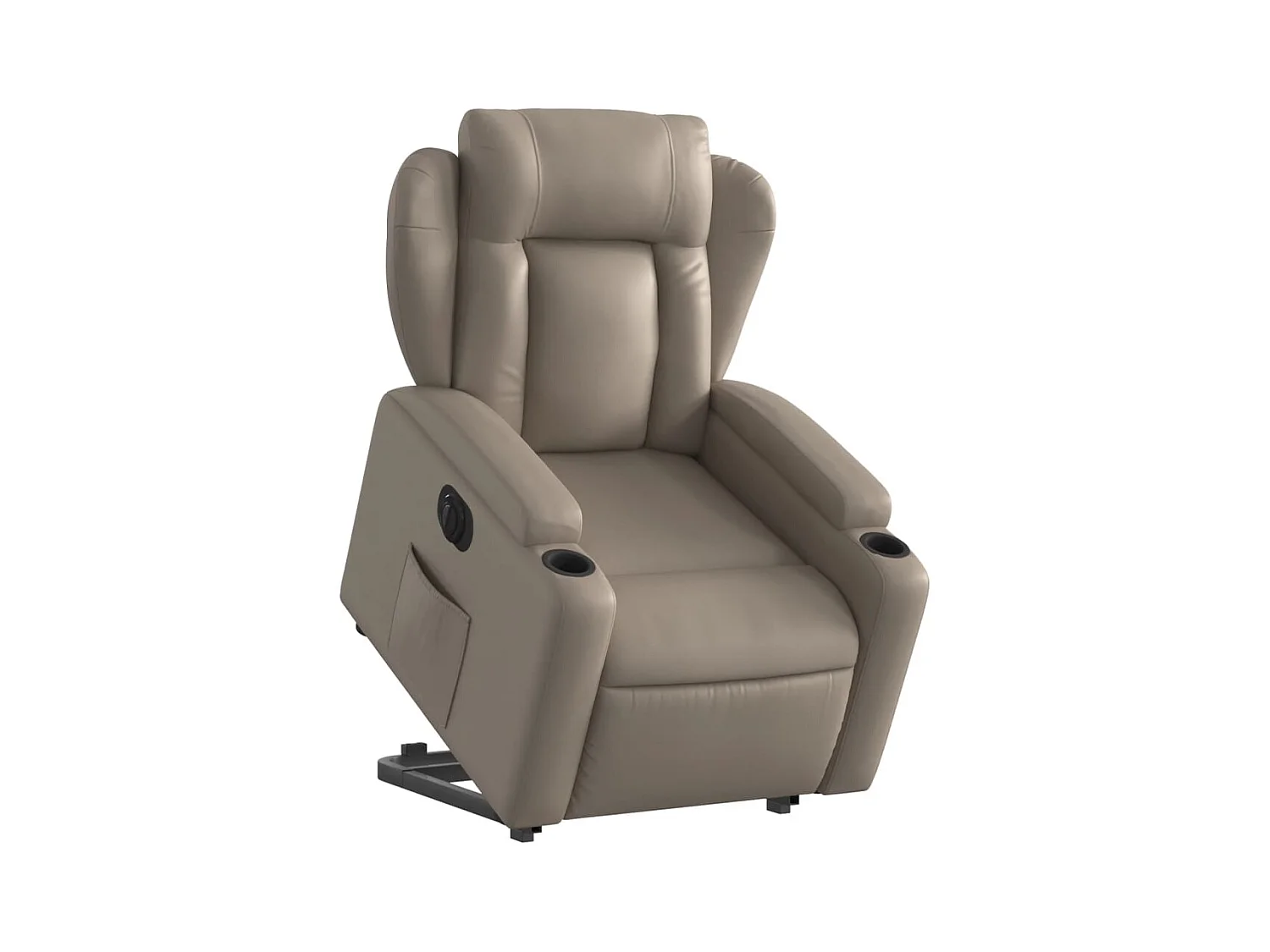 Fauteuil inclinable électrique-Chaise de relax-Fauteuil salon cappuccino similicuir SHL1833