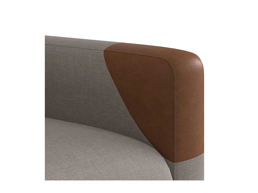Fauteuil inclinable-Chaise de relax-Fauteuil de Massage Taupe Tissu SHL4565
