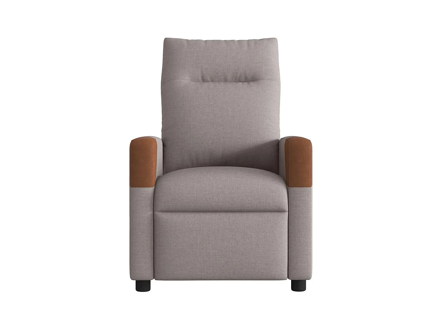 Fauteuil inclinable-Chaise de relax-Fauteuil de Massage Taupe Tissu SHL4565