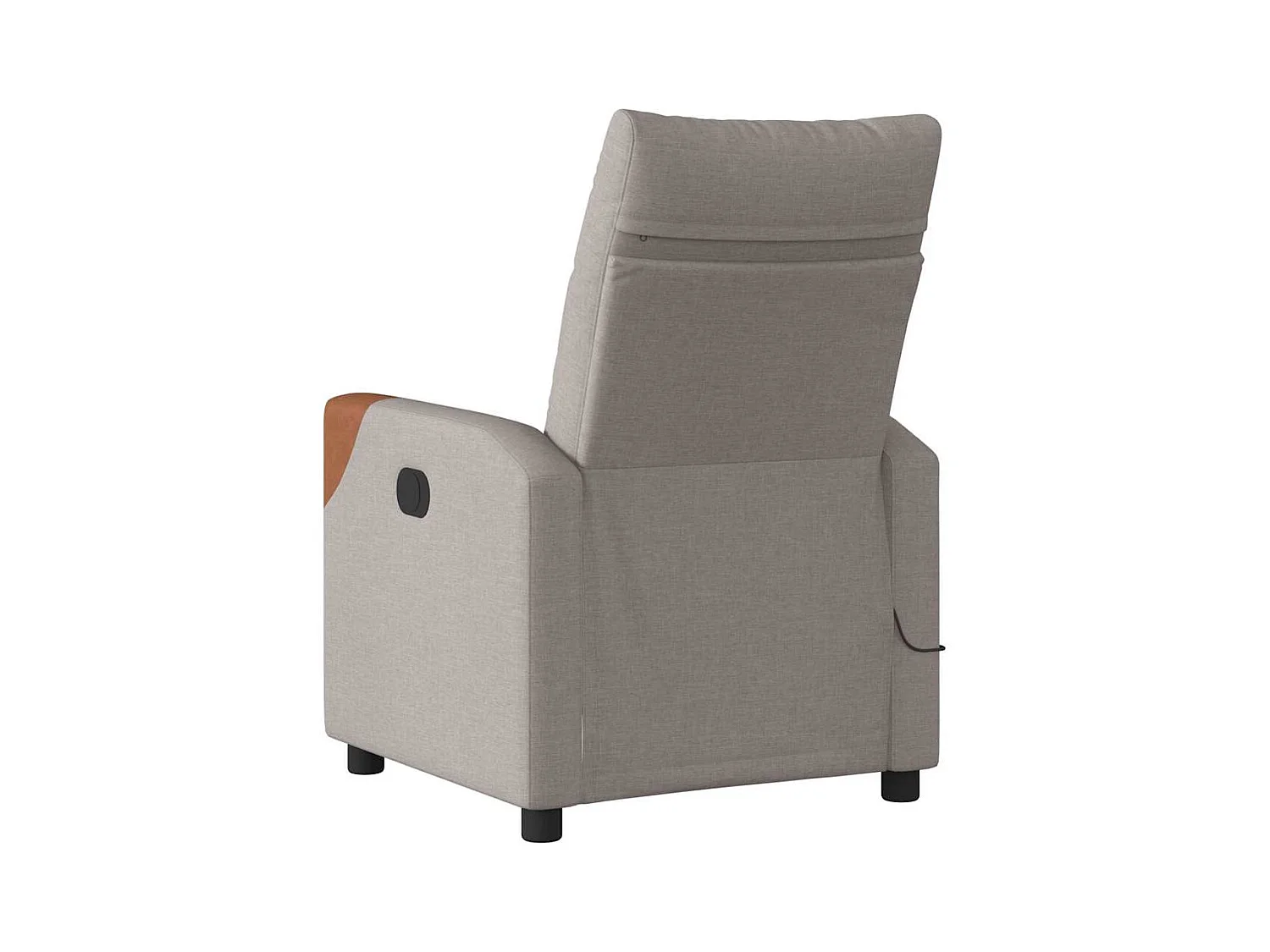 Fauteuil inclinable-Chaise de relax-Fauteuil de Massage Taupe Tissu SHL4565