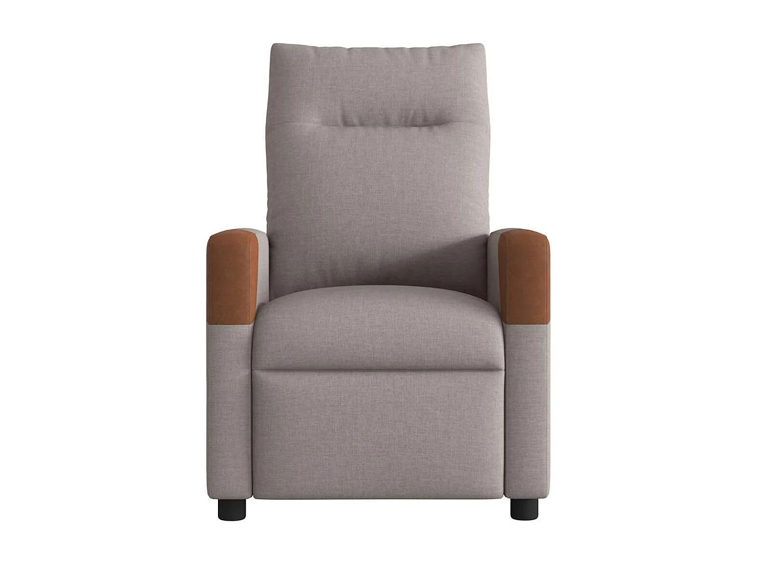 Fauteuil inclinable-Chaise de relax-Fauteuil de Massage Taupe Tissu SHL4565
