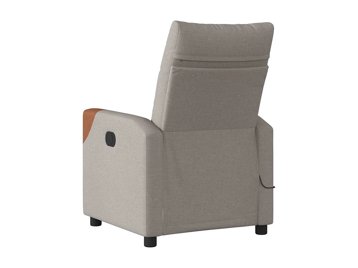 Fauteuil inclinable-Chaise de relax-Fauteuil de Massage Taupe Tissu SHL4565